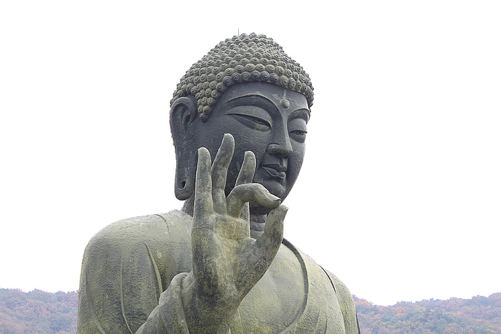 socha Buddhy, Korea, meditace, náboženství, duchovní, Buddhismus, Modli se