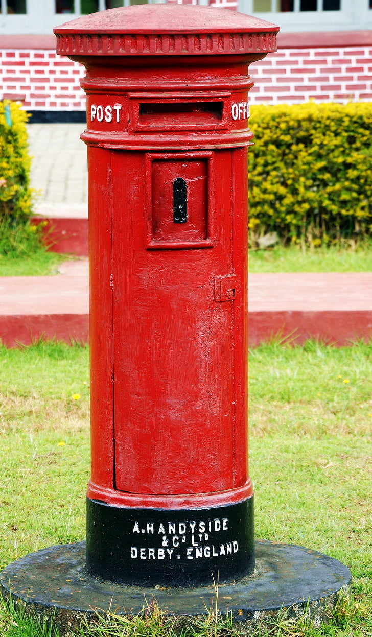 angleščina, Postbox, Indija