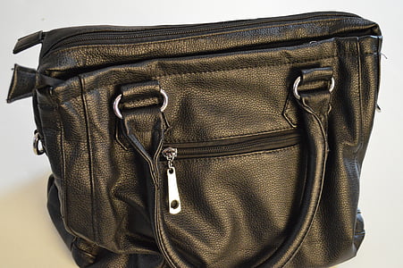 bag, handbag, black, fashion, style, leather, accessory
