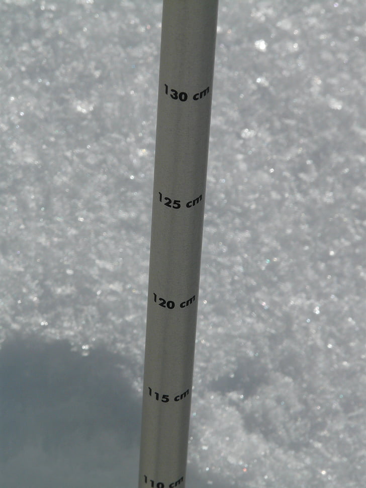 Hĺbka snehu, meranie, sneh, zimné, hlboký sneh, ľadovej, za studena