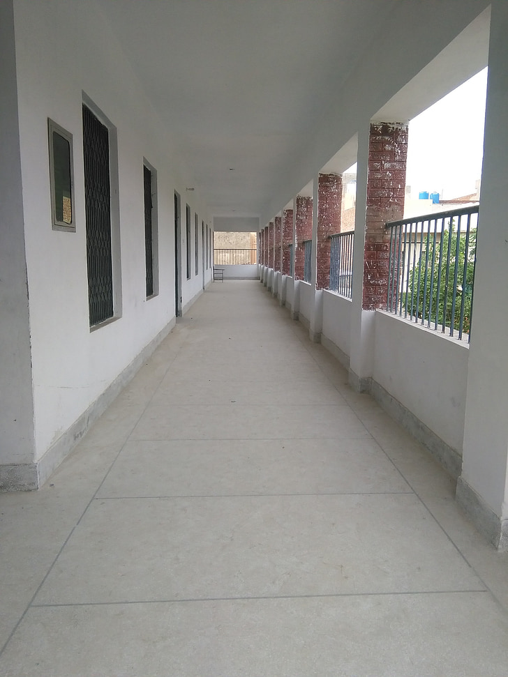 school, corridor, education, passage, campus, outdoors, white