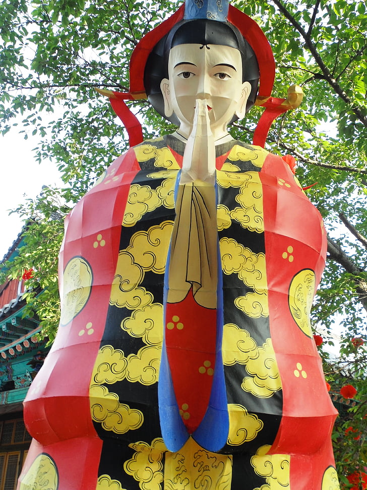 cumpleaños de Buda, Daegu, Corea del sur, hombre