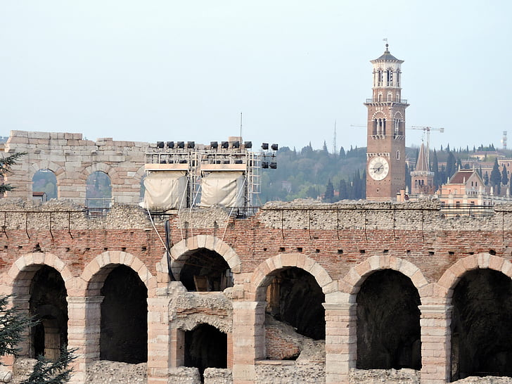 arena, Verona, Italia, Plaza bra, Monumento, Turismo, arco