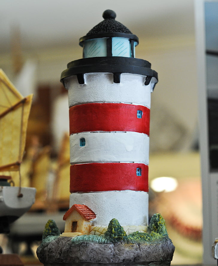 lighthouse, figure, toy