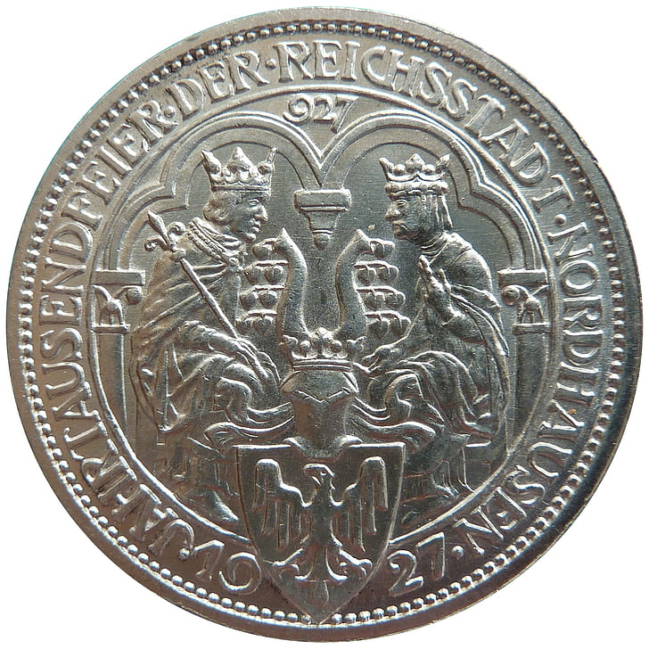 koin, uang, peringatan, Republik Weimar, numismatik, bersejarah, tunai