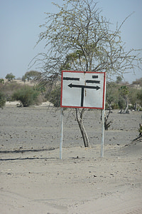 Bush, Sahara, sinal, faixa do Sahel, África, painel de