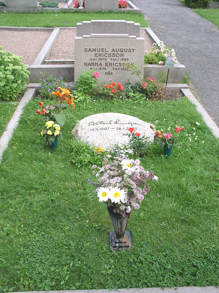 mộ, Lăng mộ, tang, nghĩa trang, cuối bình tĩnh, Astrid lindgren, Vimmerby