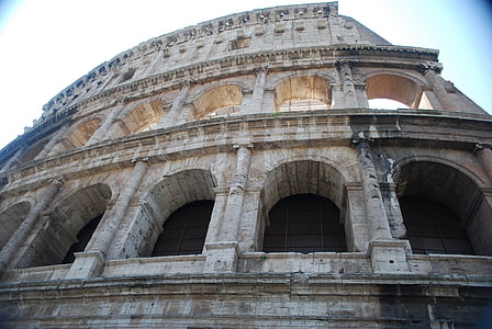 Coliseum, mencari, Monumen, lengkungan, UNESCO, Roma, Landmark