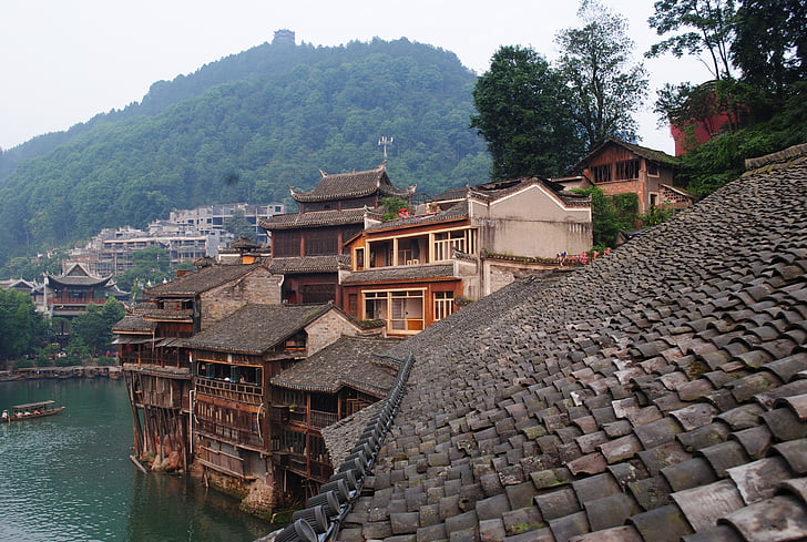 turisme, Hunan, historie, Kina, Fenghuang, blekk