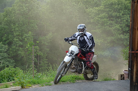 Enduro, Motocykl, motocyklista, Motocross jazdy, Dirtbike, Motocross, człowiek
