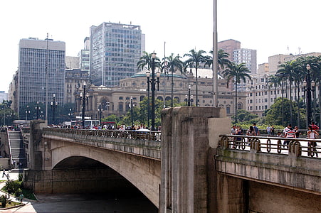São paulo, anhangabaú, čaj vijadukta, stari centar