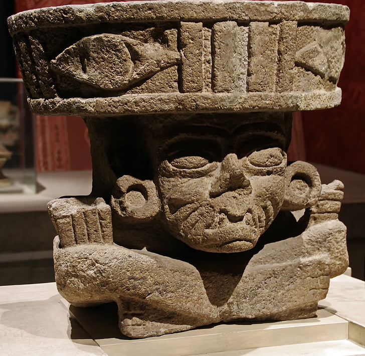 Meksika, antropologijos muziejus, statula, Kolumbijos, Mesoamerikoje, primityvus menas