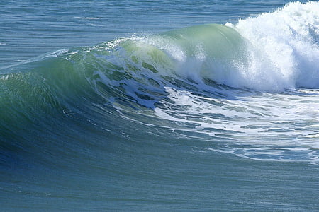 gelombang, laut, alam, Pantai, laut, curl, surfing