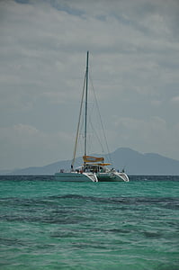 katamaran, čoln, Tajska, vode, Ocean, morje, počitnice