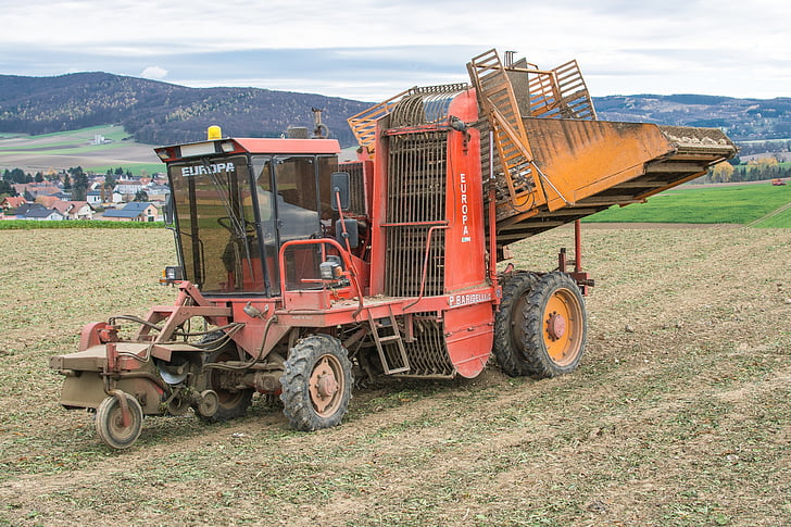 žemės ūkio technika, traktorius, traktoriai, darbo mašinos, lauko, žemės ūkis, žemės ūkio traktorius