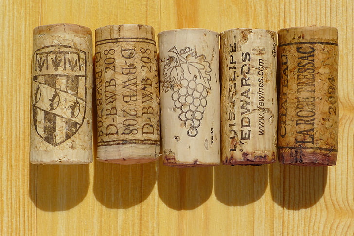 Cork, vin, vingård, rød, makro, tre, mønster