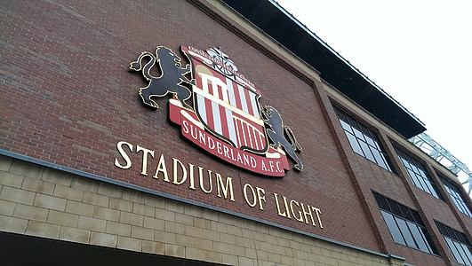 stadion, svjetlo, Sunderland