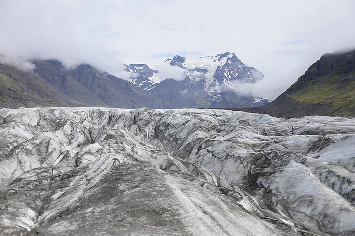 the glacier, mountains, ice, the glaciers, park, sky, the nature reserve