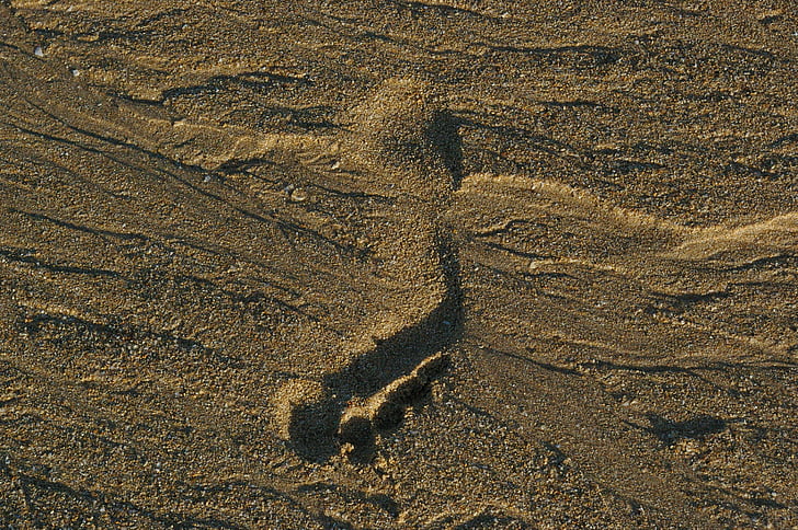 borrows, sand, beach, nature, footprint, backgrounds, track - Imprint
