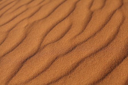 sand, ørkenen, stein, småstein, vind, spor, linjer