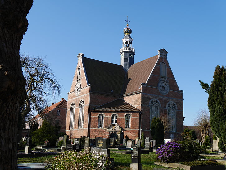 kereszt templom, Emden, Alsó-Szászország, Németország