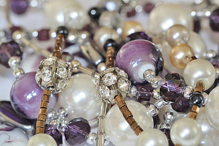 smycken, pärlor, kedjan, halsband, Vacker, kvinna, gåva