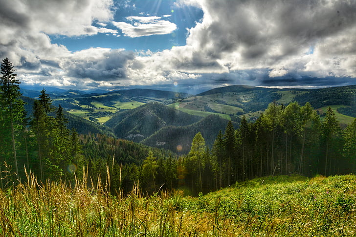 bepergian, alam, musim panas, Liptov, Slovakia, awan - langit, pemandangan