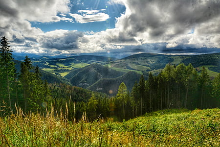 Matkustaminen, Luonto, kesällä, Liptov, Slovakia, Cloud - sky, maisema
