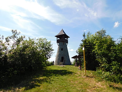 trạm quan sát bobovec, thành phố Stará bystrica, gazebo, Outlook, Slovakia, tháp đá, Hill