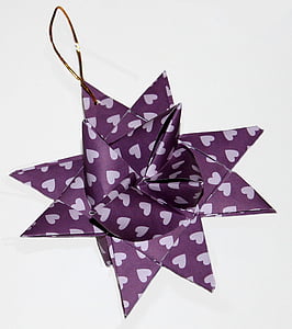 estrella, Navidad, decorar, suspensión, trenzado, decoración, celebración