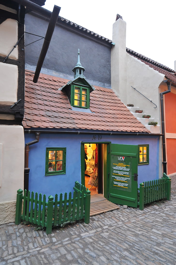 Casa, pequeño, Praga, Checo