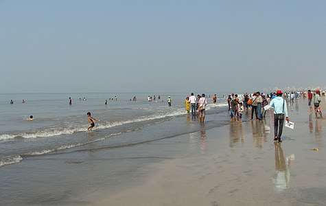 paplūdimys, jūra, Arabijos, smėlio, Juhu, Mumbajus, Bombay
