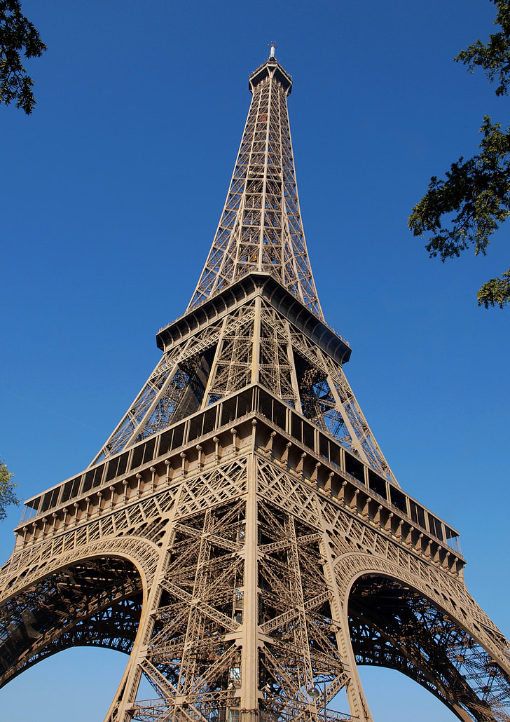 Eiffelova veža, Zobrazenie, hore