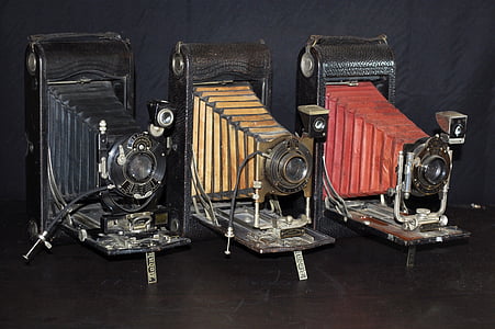 fotoaparata, stari, kamero, zbiralec, stari fotoaparat, starine, Star kamere