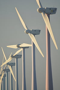 natura, Mulini a vento, Paesi Bassi, energia eolica, vista, stoppini, energia verde