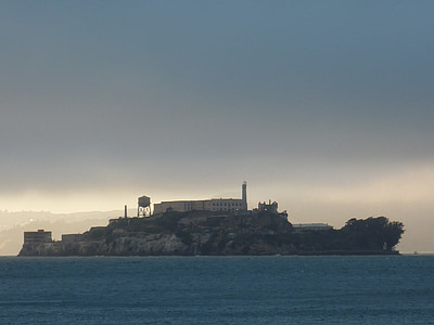 Alcatraz, san francisco, Hapishane, hücre yolu, suç, ABD, yüksek güvenlikli hapishane