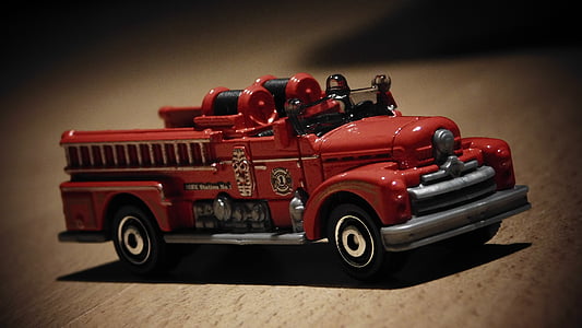 Seagrave, hasičský vůz, Hasičská, zásahové vozidlo, hračka auto, divoký, Maquette