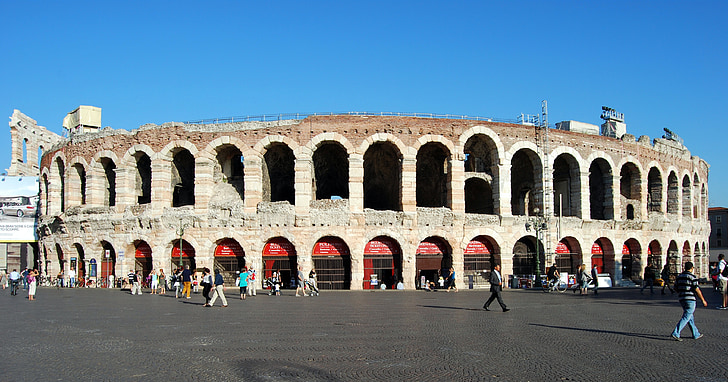 Arena, Verona, Piazza, melltartó, Olaszország