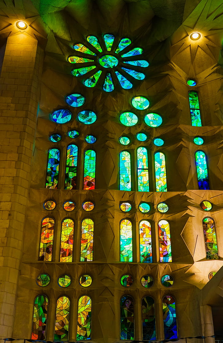 Sagrada familia katedrāle, Barcelona, arhitektūra, baznīca, slavens, reliģija, katolicisms