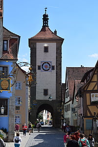 thị trấn có tường bao quanh, tháp, pháo đài, lịch sử, di sản, kiến trúc, Châu Âu