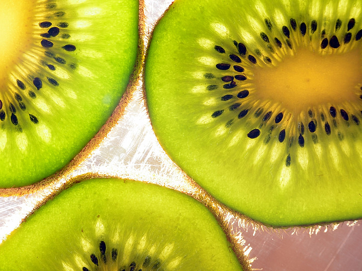 Kiwi, frutta, taglio, tritato, dolce, organico, cibo