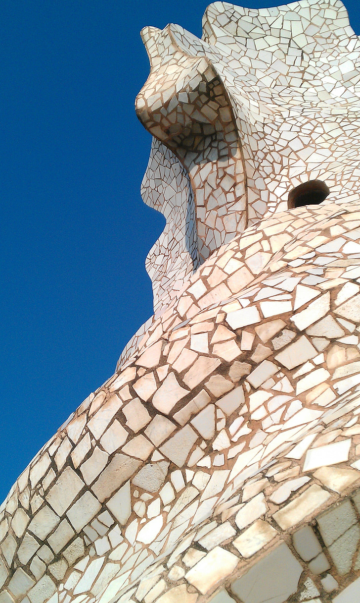 la pedrera, mosaic, Barcelona, Gaudí, arquitectura, Catalunya, espanyol