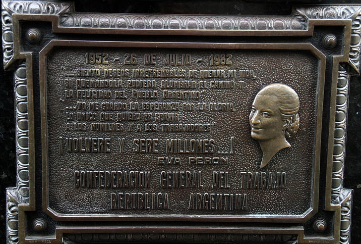 Eva perón, Friedhof, Buenos aires, Denkmal, Friedhof, Argentinien, Recoleta