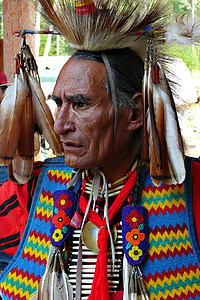pow-wow, Native, Shushwap, indienne, Colombie-Britannique, Canada, traditionnel