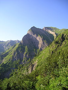 bjerge, Sky horn, rädlergrat, Allgäu, Alpine, Tyskland