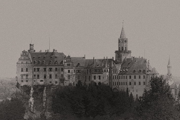 Kasteel, Sigmaringen, Sigma worstelen kasteel, Fort, residentie, Donau, Kasteel van Hohenzollern-Sigmaringen