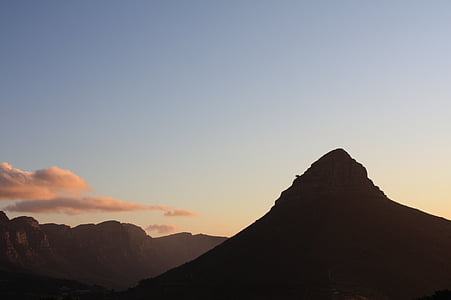 África do Sul, cidade do cabo, montanha da mesa, céu, rocha, viagens, Panorama