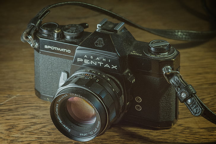 аналоговые камеры, Асахи, камеры, Pentax, SLR, Spotmatic, Камера - фотографическое оборудование