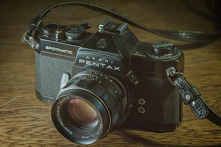analogās fotokameras, Asahi, kamera, Pentax, SLR, spotmatic, kameras - fotoiekārtas