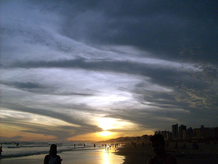 Sunset, Mar, loma, hiljainen, Beach